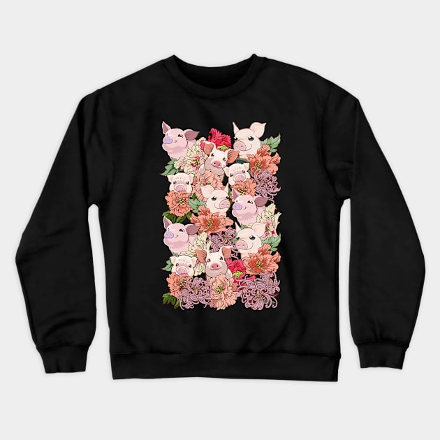 Because Pigs Crewneck Sweatshirt by huebucket